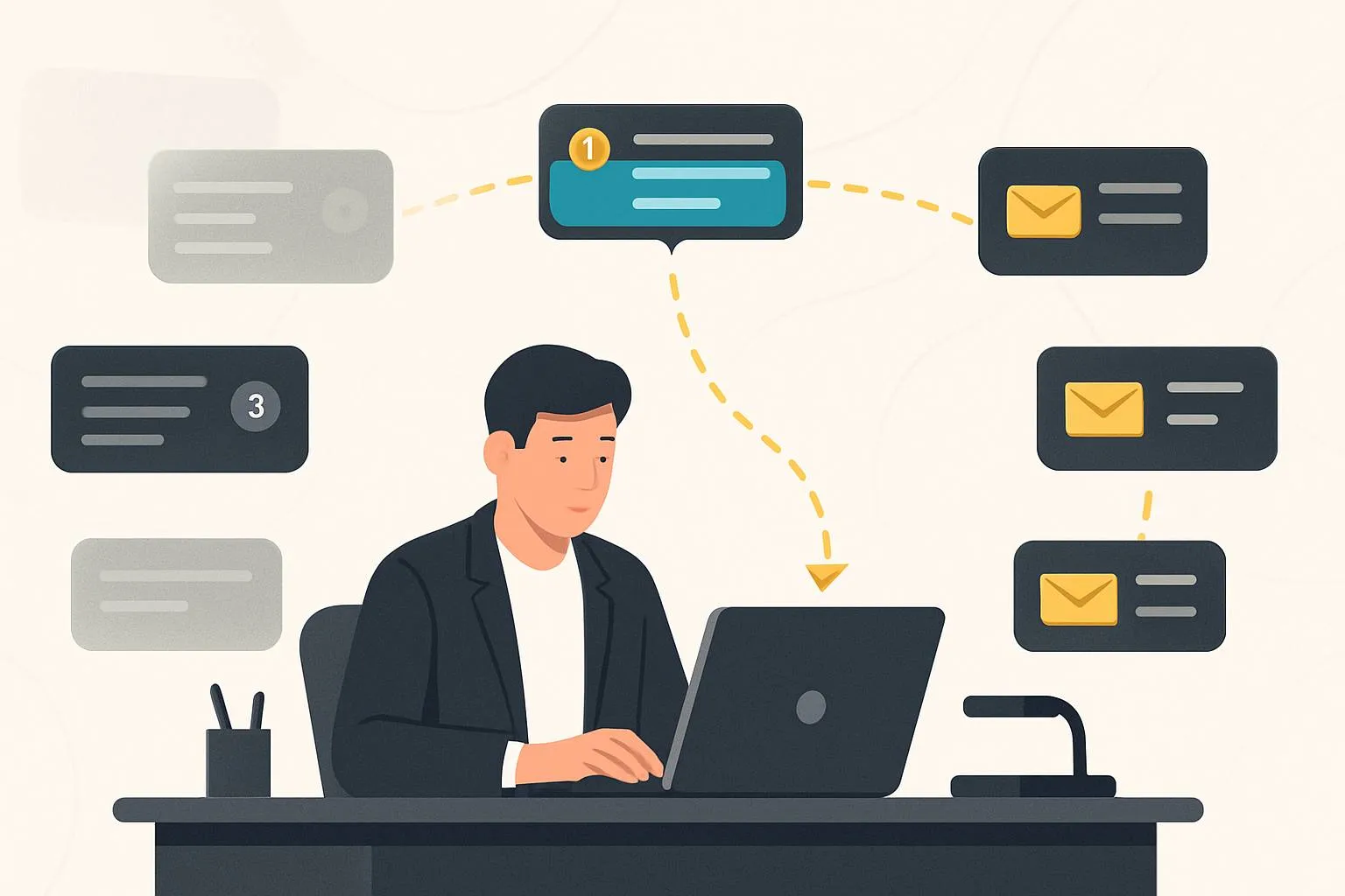 نوتیفیکیشن ایمیل؛ سیاست فوریت، پاسخ و تمرکز