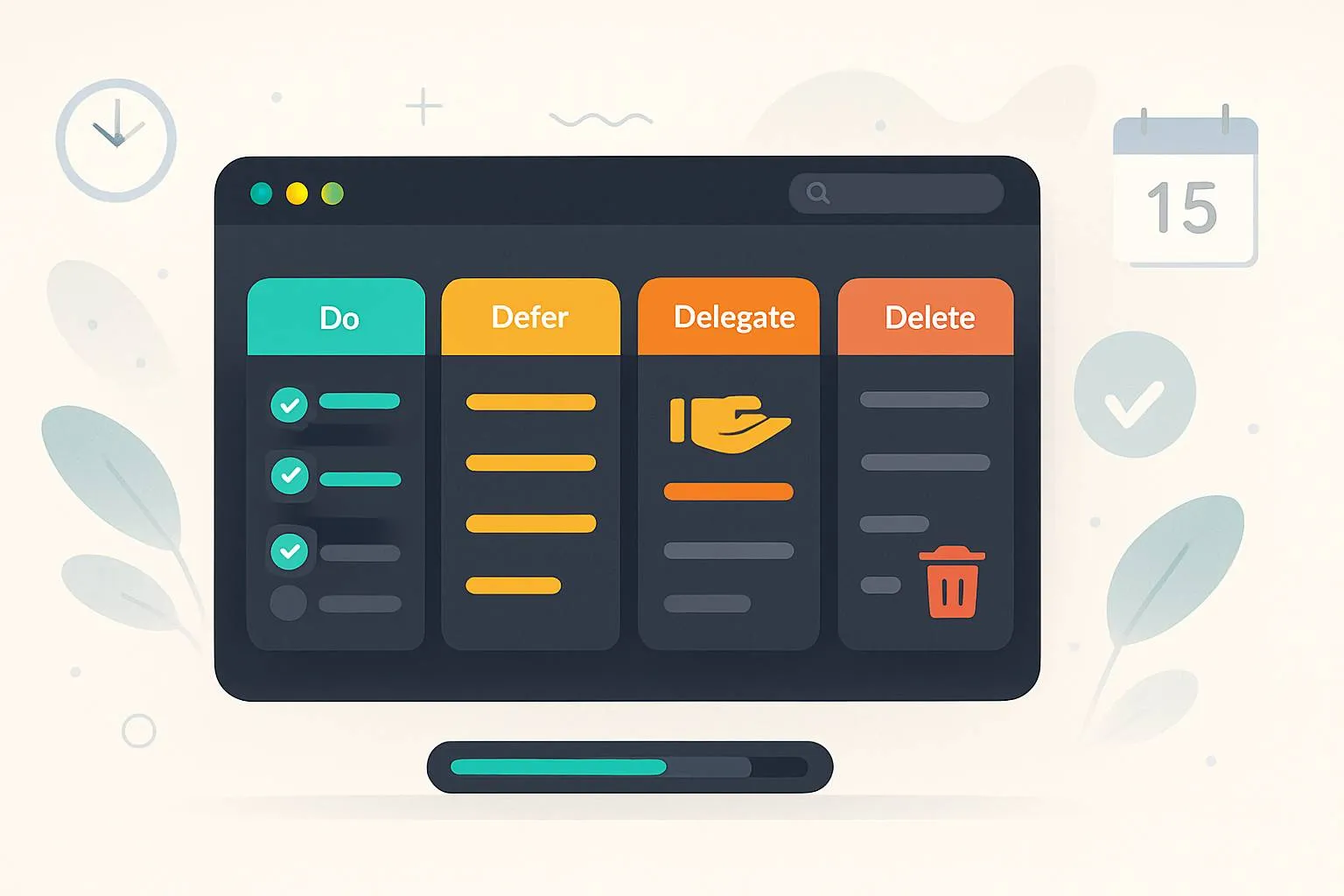 تکنیک ۴D مدیریت وظایف؛ پروتکل Do، Delegate، Defer و Delete