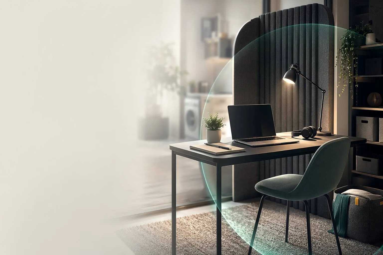 فضای کار در آپارتمان کوچک؛ ایمن و جمع‌شونده